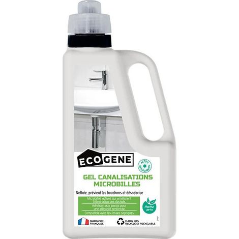 Kanalisationspflege-Gel mit Mikroperlen 1L ECOGENE