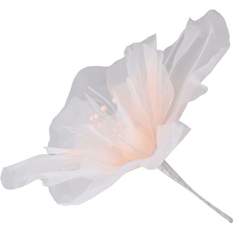 Rosa Organzablütenblätter, 50 cm Durchmesser, leuchtende, weiche, wiederverwendbare, handgefertigte Tüllblume für Hochzeits- und Familienfotos (1/5)