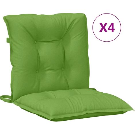 Maison Exclusive - Niedriglehner-Auflagen 4 Stk. Melange Grün 100 (1/5)