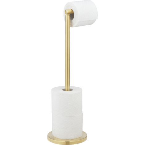 Freistehender Toilettenpapierhalter aus Edelstahl, gold (1/5)