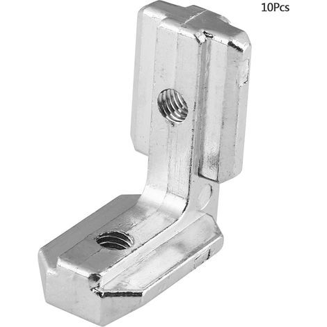 Profilé en aluminium en forme de L, connecteur d'angle intérieur, supports en acier au carbone (-4040) (1/3)