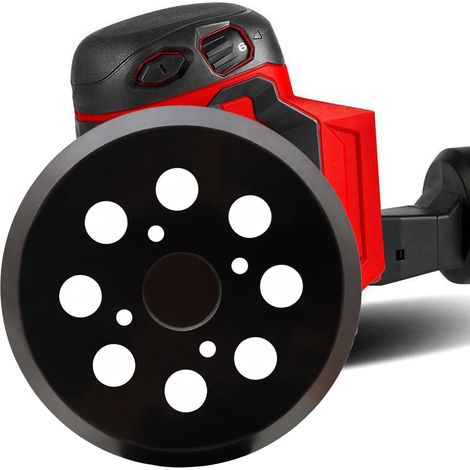 Klett-Schleifteller für Milwaukee 6021-21, 6034-21 Exzenterschleifer – Ersatzteil für Teller 51-36-7100 – mit extra stabiler Rückseite (1/5)