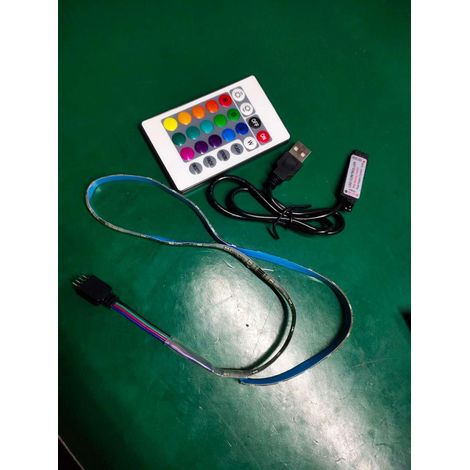 Bande LED RGB 5V USB 16 Couleurs 4 Modes Imperméable Flexible avec Télécommande (1/5)