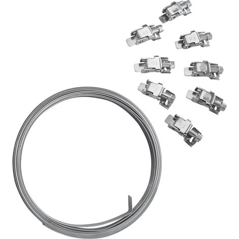Friulsider KIT NASTRO A FASCETTA W2 mm. 9x3 mt. + 8 GANCI