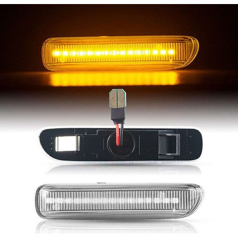 KIT 2 INDICATORI DI DIREZIONE LATERALI A LED COMPATIBILE CON Mini F55 F56 F57 dal 2014 / VETRO GIALLO
/ LED 6000K EFFETTO XENON / CAN-BUS, PLUG AND PLAY