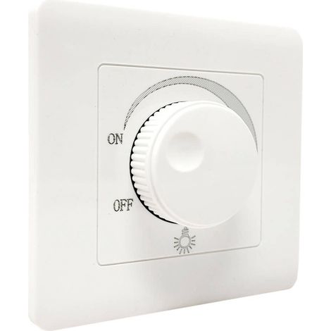 Jandei - Régulateur potentiomètre Led 220V 630W Variateur TRIAC Automatisation (1/4)