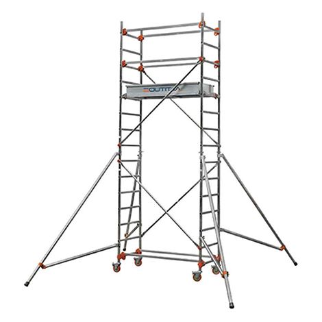 Trabattello mobile 1 piano - Altezza max. di lavoro 4.80m - 613113