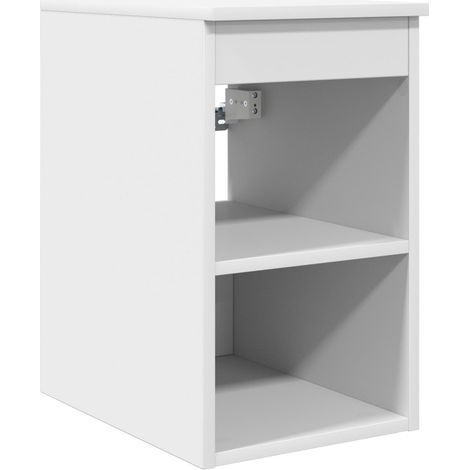 Armoire de Salle de Bains Blanche 30 x 44,5 x 50 cm en Bois (1/5)