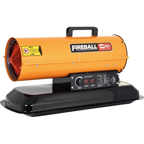 SIP FIREBALL XD75F Diesel/Paraffin Space Heater - L80 x W32 x H43 cm