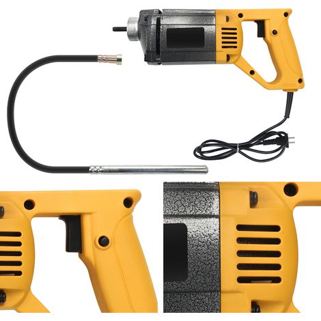 Randaco Vibratore portatile per calcestruzzo 1000W per cemento armato o non armato Tubo 1,5m Testa 35mm Dispositivo durevole (1/5)