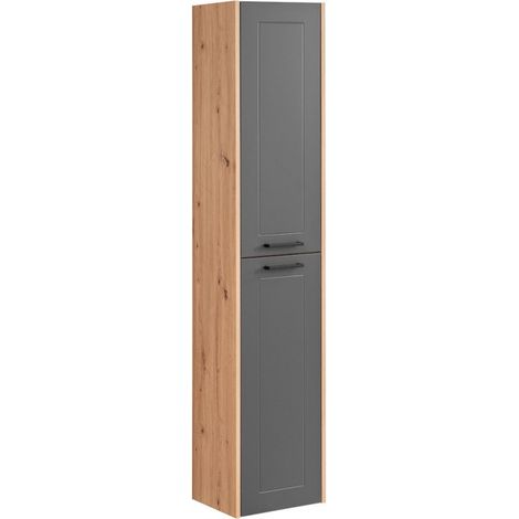 Armoire de salle de bain - 30 x 35 x 170 cm - Duramen Grey - Livraison gratuite (1/5)