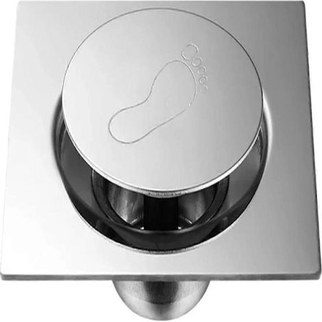 Siphon de sol en acier inoxydable, adapté aux salles de bains et aux cuisines, pour une installation dans les zones résidentielles humides.-AquaForge (1/5)