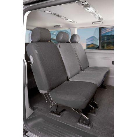 Passform Sitzbezug aus Stoff kompatibel mit VW T6, Einzelsitz hinten (1/5)