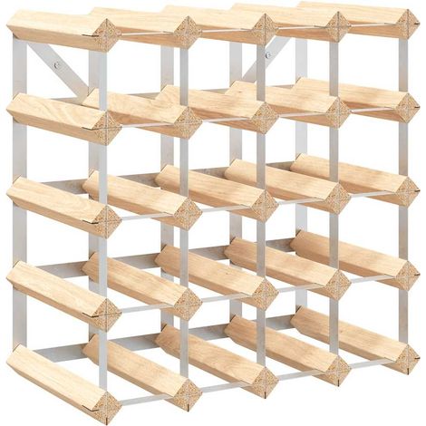 Maison Exclusive - Weinregal für 20 Flaschen Massivholz Kiefer