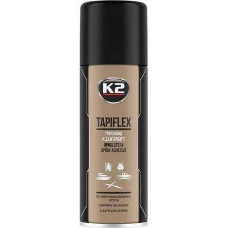 K2 TAPIFLEX Adhesivo en Spray para Tapicería – Pegamento Fuerte, Flexible y Resistente a la Humedad – Ideal para Tejidos, Goma Espuma, Vinilo y Más 400 ml (1/5)