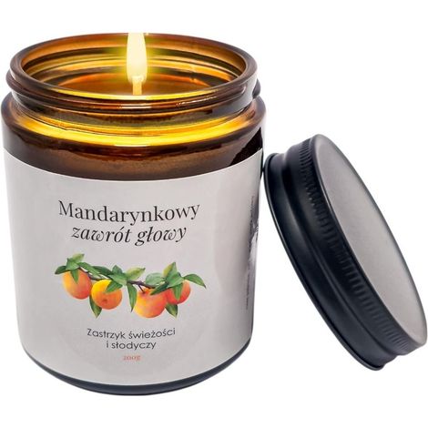 Bougie de soja. Mandarine