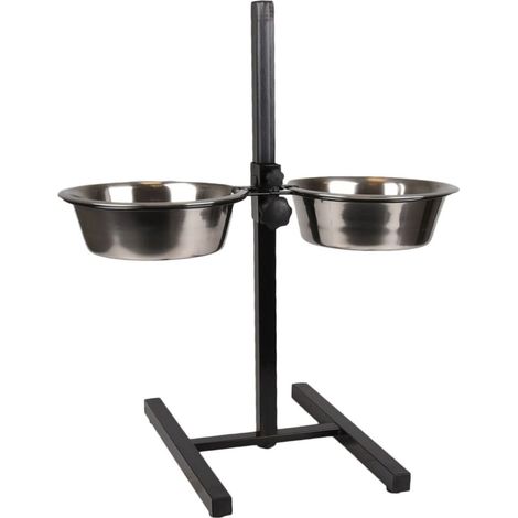 Bar a chien Otis hauteur max 60 cm bol ø 21 cm 1,5 litres pour chien. - Flamingo (1/4)
