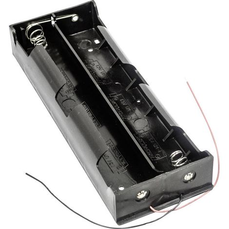MPD BH26DW Support de pile 6x LR20 (D) raccordement par fils (L x l x H) 201 x 73 x 29 mm X775011 (1/2)