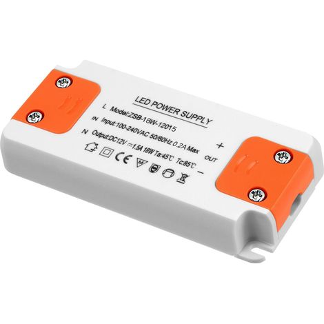 Transformateur 220V 12V LED 18W, Transformateur LED Entrée (1/5)