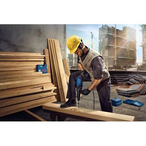 Bosch – Perforateur burineur 790W – Force de frappe 2,7J – SDS plus – Pour béton armé – Coffret inclus – 611272100 — vue 4