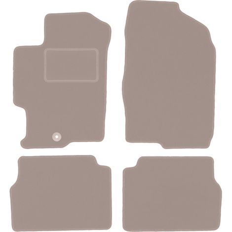 Tappetini in velluto per auto: Mazda 6 I GG / GY station wagon, berlina, liftback (2002-2007) beige (1/5)
