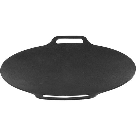 Poêle à griller coréenne ronde, revêtement antiadhésif 6 couches, 36 cm, pour usage intérieur et extérieur. (1/5)