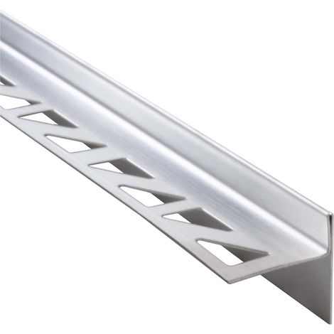 Dalsys Gefällekeil Dusche, Gefälleprofil, Silber Duschprofil für begehbare Dusche, Edelstahl korrosionsbeständig - Gefälleprofil 200cm, Höhe 10mm, Rechts