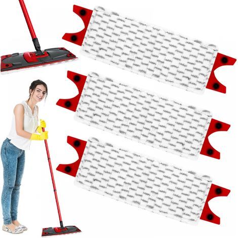 Pack of 3 Vileda UltraMax refills - 2 in 1 absorbent microfiber mop for floors and stains, grey. (1/5)