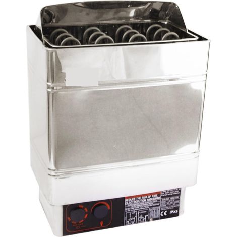 Poêle de sauna Poêle de sauna électrique, Poêle électrique de sauna de réchauffeur de sauna d'acier inoxydable, équipement commercial de pièce de sauna de ménage de 9KW Chauffe-sauna pour bain de vape (1/5)