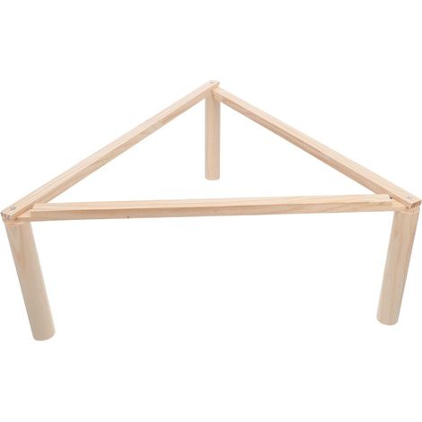 Perchoir Poule en Bois Triangulaire pour Poulailler et Couveuse, Support Résistant aux Climats Variés, Entretien Facile, Favorisant la Croissance Naturelle des Poulets (1/5)
