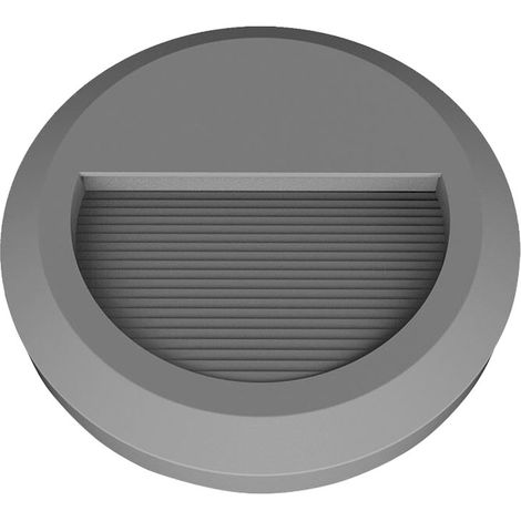 V-TAC VT-1142 SEGNAPASSO LED A MONTAGGIO SUPERFICIALE ROTONDO 2W PER ESTERNO COLORE GRIGIO - SKU 1319 / 1318 IP65 - Colore Luce: Bianco Naturale (1/5)