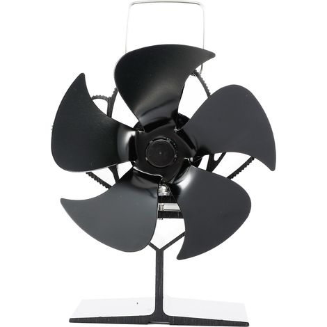 Ventilatore a 5 pale per stufa a legna, che garantisce una circolazione ottimale del calore e un risparmio energetico. (1/5)