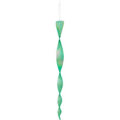 Lote de 12 repelentes de aves en espiral decorativos para jardín 40 x 3,5 x 1,4 cm de plástico verde 130008711 (1/4)