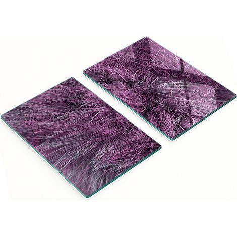 Tablas decorativas de cristal para cortar y servir, color rosa, 2x40x52 cm
