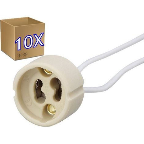 Jandei - x10 Portalámparas cerámica GU10 modelo JND-70010P10 (1/3)