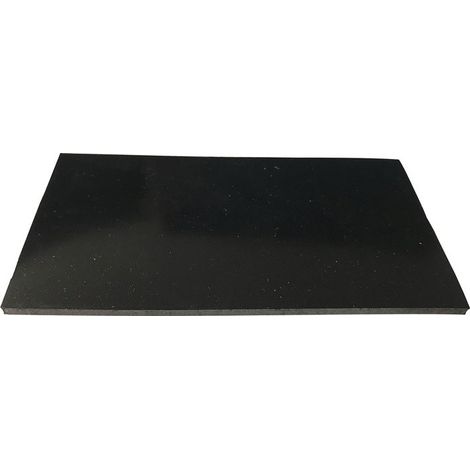 Pannello in gomma B.1.4m L.10m spessore 3mm EPDM/SBR nero senza inserto in tessuto ITES (Par 14)