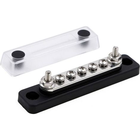 100-A-Sammelschiene mit 2 Bolzen, 5 Schrauben und Abdeckung, 12 V, 24 V, 48 V DC