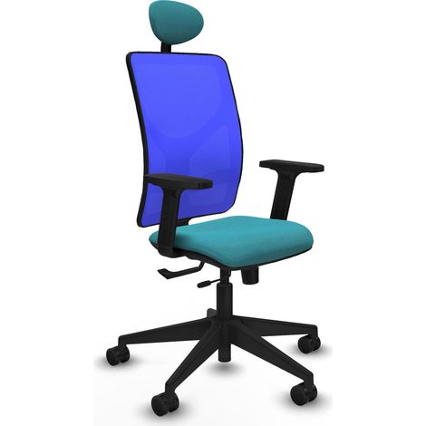 Chaise de bureau piqueras y crespo Motilla noir mousse haute densite (1/2)