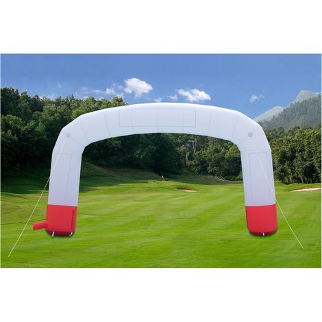 Arco Gonfiabile Personalizzabile Banner Scritte Cerimonie Sponsor Festa Giardino - Opzioni Senza Banner (1/4)