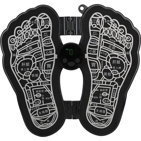 Tapis de massage EMS pour pieds - Soulagement des douleurs musculaires - Appareil de physiothérapie portable à piles (1/5)