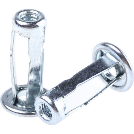 Insert fileté RS PRO, M4, en Acier, fixation Ø 8.38mm, L 21.36mm ( Prix pour Sachet de 50 ) (1/2)