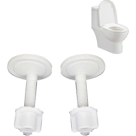 2 vis universelles pour abattant de WC, accessoires de fixation pour anneau d'abattant, connecteur de WC, grand diamètre rond 39 mm (1/5)