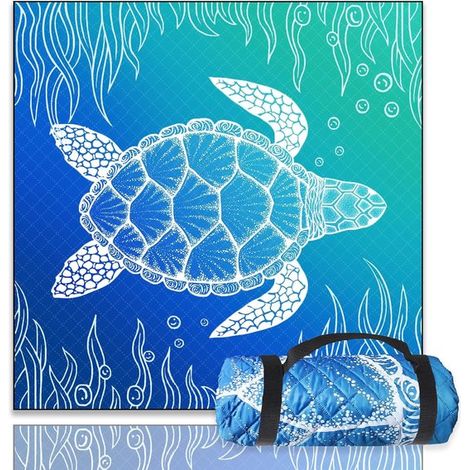 Manta de picnic XXL impermeable: resistente a la arena e ideal para la playa y el camping.