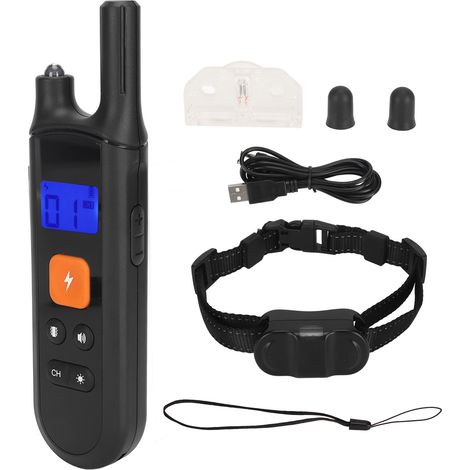 Collar de adiestramiento para perros con mando a distancia, 3 modos de corrección, resistente al agua (IP67) y recargable. (1/5)