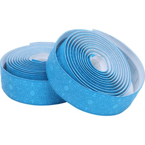 BOLANY Rennrad-Lenkerlicht, wasserdichtes Silikonband, leicht und robust, blaues Schneemuster (1/5)