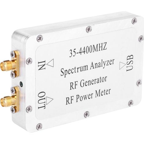 Spektrumanalysator (35–4400 MHz) mit Gehäuse aus Aluminiumlegierung, Sweep-Signalquelle und Leistungsmesser (1/5)