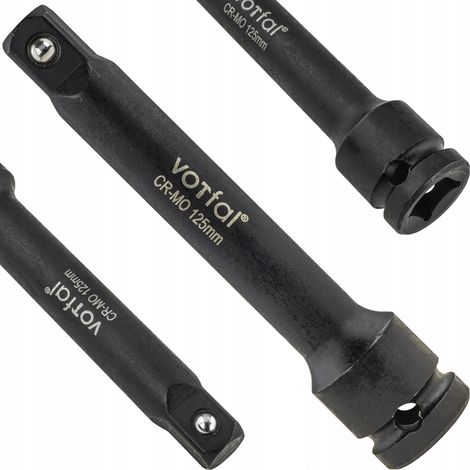 Impact-Verlängerung für Stecknüsse 1/2" 125 mm Schlagschlüssel-Stecknuss-Adapter CR-MO
