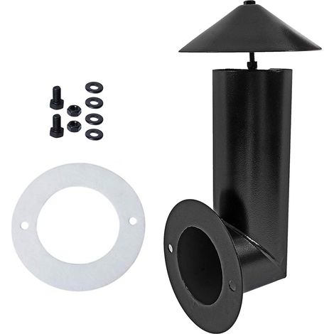 Cheminées pour barbecues à pellets : Chapeaux de cheminée en acier inoxydable résistant aux hautes températures pour barbecues à pellets Traeger, Z Grill et Camp Chef. (1/2)