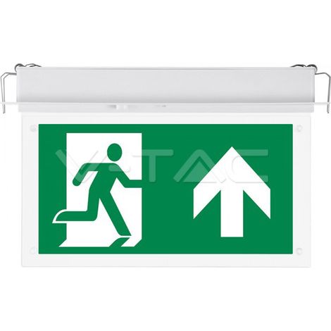 Lámpara LED de emergencia empotrable V-TAC de 2 W con chip Samsung, Mod. SA/SE, 12 horas de carga, blanco frío, IP20 (1/2)