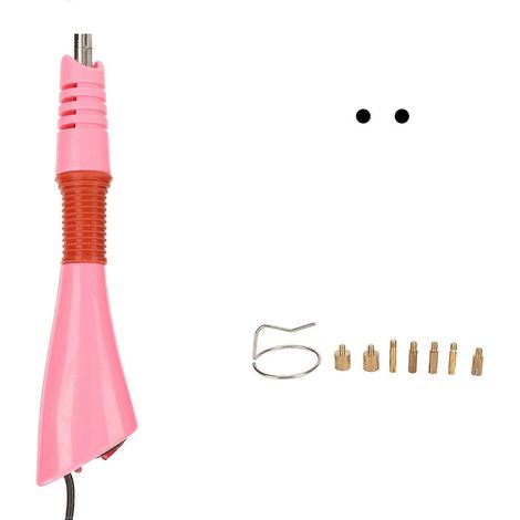 Applicateur thermocollant rose Thermostats individuels Portable Compact Économie d'énergie Cuivre Plastique Bricolage (1/4)